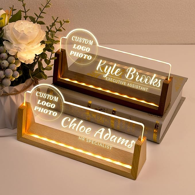 Desk Name Plate Personalized, Office Name Plate - Image 2