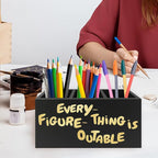 QZQE Everything Is Figureoutable Pen Pencil Holder Organizer - Image 2