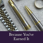 Bond & Regent Silver Chrome & 24 Karat Gold | Certified Luxury Grade Rollerball - Image 5