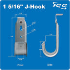 ICC Ceiling Mount J Hook 1 5/16” Without Retainer Clip – Galvanized Steel Cable - Image 8