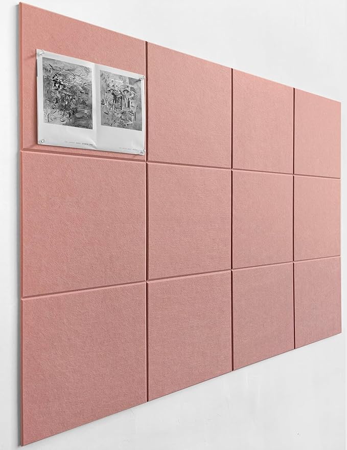 DECORITA Felt Wall Tiles | Large Cork Board Alternative | Aesthetic Felt by DesignerManufacturerofInnovativeBulletinBoardSolutionsforHomeOffice