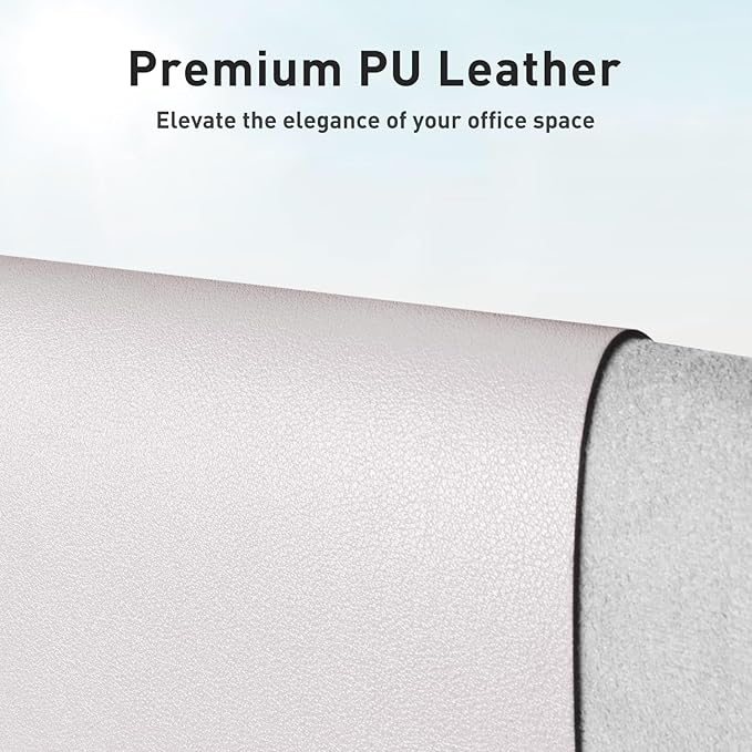 Aothia Faux Leather Desk Mat – Large Mouse Pad, Non-Slip PU Leather Blotter - Image 2