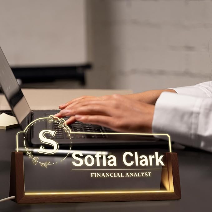 Desk Name Plate Personalized, Office Name Plate - Image 7