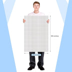 Fuyoooo 25 Sheet Graph Paper Pad 24" x 36" Large Graph 1" and 1/5" Ruled Grid - Image 2
