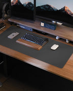 Leather Desk Pad Protector, Large Mouse Pad and Non-Slip Desk Cover, Waterproof - Image 7