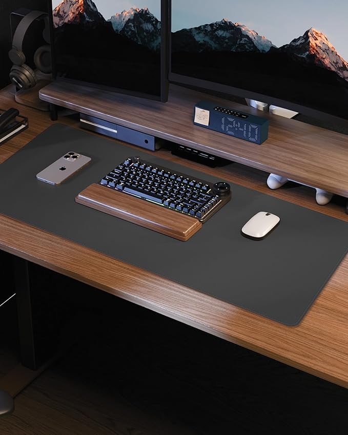 Leather Desk Pad Protector, Large Mouse Pad and Non-Slip Desk Cover, Waterproof - Image 7