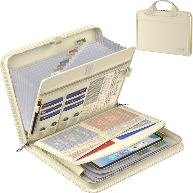 ENGPOW Accordion File Organizer, Fireproof Expanding File Folder by ENGPOW