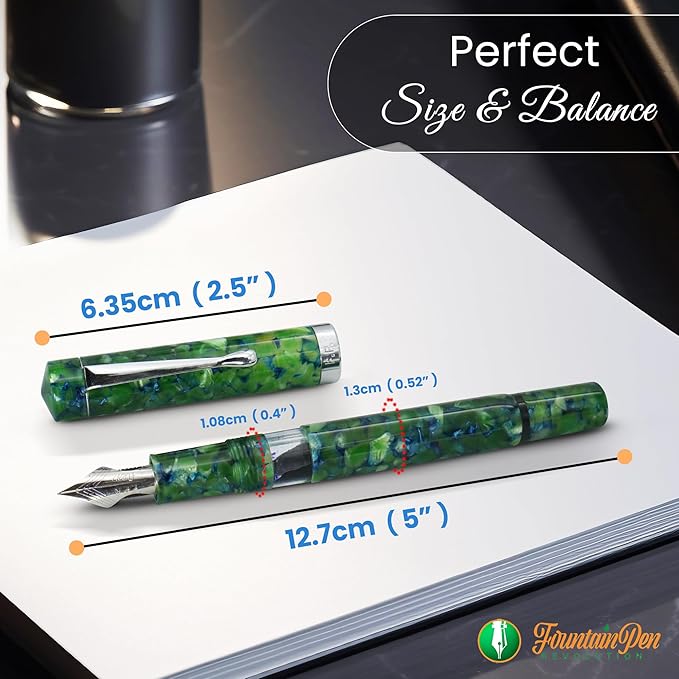 Jaipur V2 Piston Filled Refillable Fountain Pen - Image 2