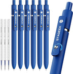 STAGEEK Blue Gel Pens, Fine Point Retractable Smooth Writing Pens by STAGEEK