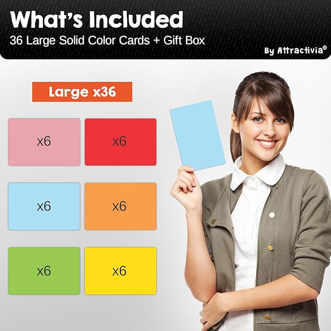 Attractivia Dry Erase Magnetic Labels 5.6 x 3.7 in, Solid Colors, Large Dry - Image 7