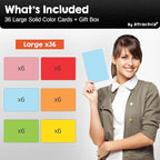Attractivia Dry Erase Magnetic Labels 5.6 x 3.7 in, Solid Colors, Large Dry - Image 7