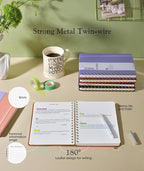 Dotted Spiral Journal Notebook, A5 Hardcover Spiral Journals - Image 5