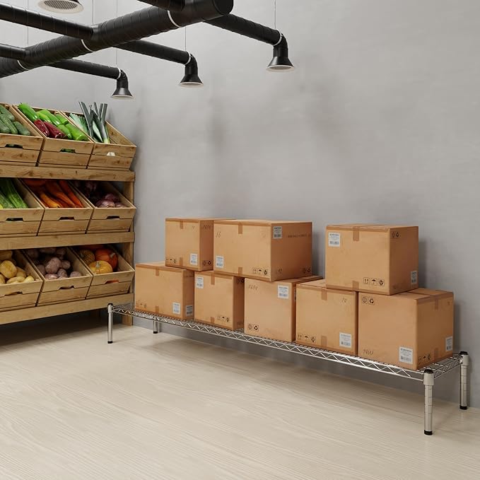 Regal Altair 14" Deep x 72" Wide x 8" Height 1-Tier Wire Shelving Kit | NSF - Image 2