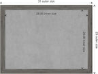 Amanti Art Grey Framed Magnetic Board 23x31 Medium Vision Board - Image 4