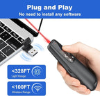 Presentation Clicker PowerPoint Wireless Presenter Remote: Type C Rechargeable - Image 2