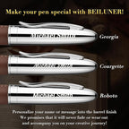 BEILUNER 318 Luxury Personalized Leather Pen, Hand-Stitched Premium Leather - Image 2