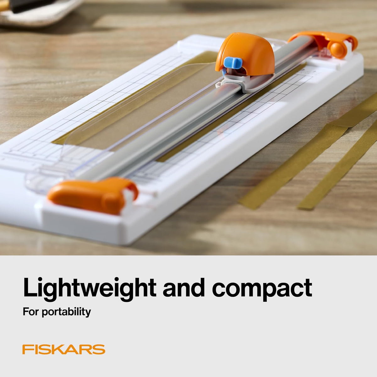 Fiskars Rotary Paper Cutter, Compact & Portable, 12" Cut Length