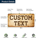 Custom Sign, Custom Street Sign, 11 Font Colors, 13 Font Styles, 4 Hole Options - Image 6