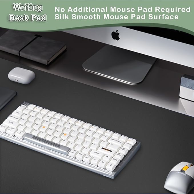 ‎Boutilon Leather Desk Pad Protector, Non-Slip Mouse Pad, Laptop Desk Pad - Image 5