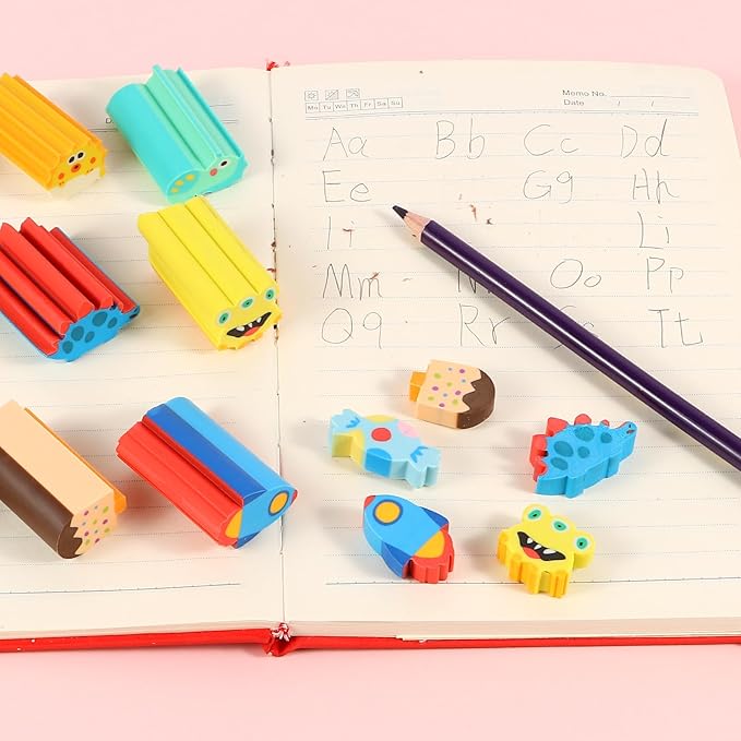 24 Pcs Cute Retractable Eraser for Pencils Cute School Supplies Kawaii Erasers - Image 5
