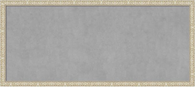 Amanti Art Silver Framed Magnetic Board 22x50 Oversize Vision Board by AmantiArt