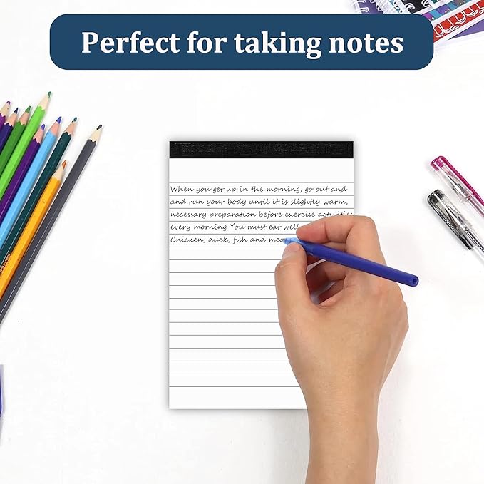8 Pack Note Pads 4x6 Inch Paper of White Small Notepads - Image 5