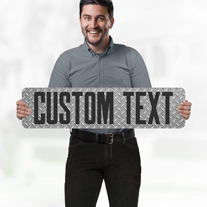 Custom Sign, Custom Street Sign, 11 Font Colors, 13 Font Styles, 4 Hole Options - Image 2