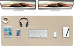 Boutilon Leather Desk Pad Protector, Non-Slip Mouse Pad, Laptop Desk Pad by Boutilon
