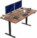 VIVO Electric 71 x 36 in Rustic Standing Desk, Memory Height Adjustment by VIVO