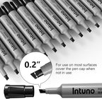 INTUNO Permanent Markers, Chisel tip, Oil-Based Permanent Markers, Waterproof - Image 3