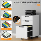 AFAIF 3 Drawer File Cabinet - Image 5