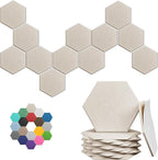 Hexagonal Acoustic Panels-12 Pack High-Density Sound Absorbing Panels by UNECHOACOUSTIC