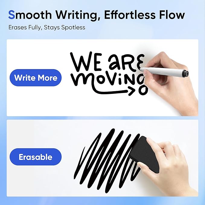 VUSIGN 18" x 12" Small Magnetic Whiteboard - Image 3