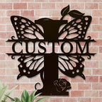 Personalized Custom Letter Name metal Signs, Custom Black Letter Monogram Wall - Image 4