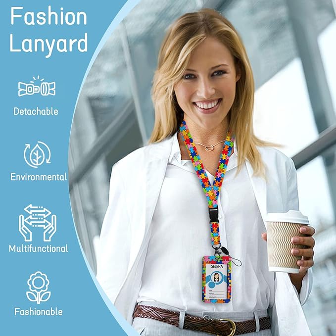 ID Badge Holder with Breakaway Lanyard, Lanyards - Image 2