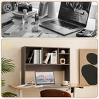 Tangkula Desktop Bookshelf, Countertop Storage Hutch - Image 8