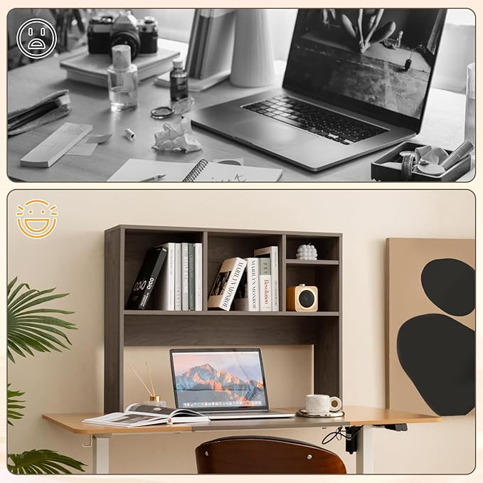 Tangkula Desktop Bookshelf, Countertop Storage Hutch - Image 8