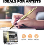 Nicpro 37PCS Gold Art Mechanical Pencil Set - Image 7