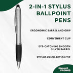 DISCOUNT PROMOS Stylus Ballpoint Pens Set of 10, Bulk Pack - Image 3