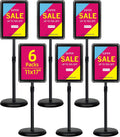 11x17 sign holder stand, adjustable floor standing sign, main product view