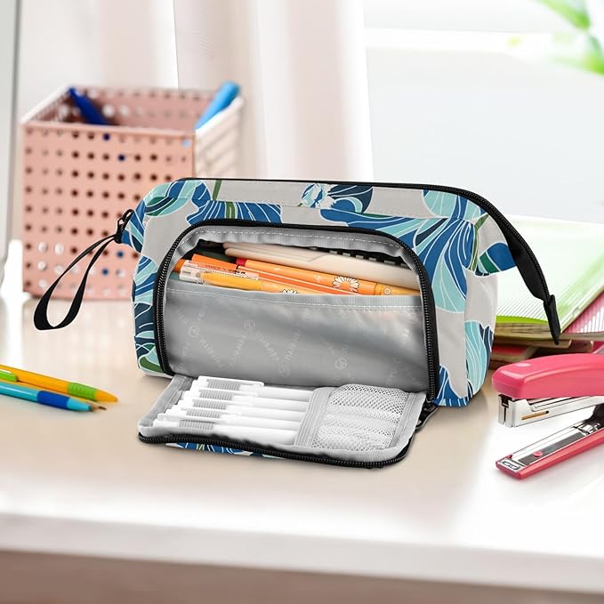 Bolaz Big Capacity Pencil Pen Case Pouch Bag School College Office Organizer - Image 6