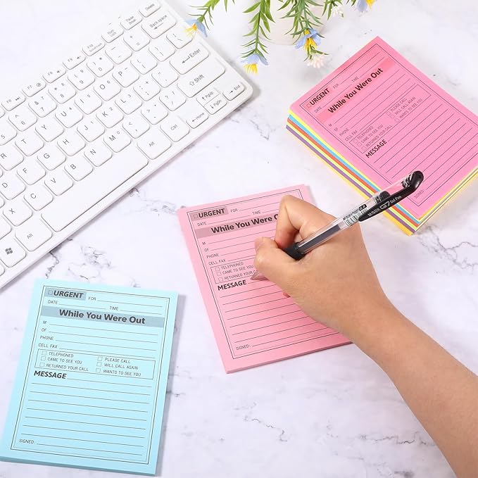 9 Pcs Sticky Phone Message Pad, 5.1×3.9 Inch While You were Out Message Pad - Image 5