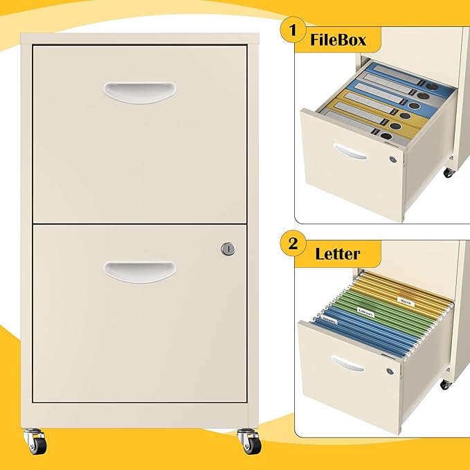 SteeLoong 2 Drawer File Cabinet - Image 7