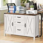 Vabches File Cabinet with 3 Drawers, Farmhouse Lateral File Cabinet Fits Files - Image 4