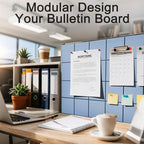 12-Pack Large Felt Bulletin Board 48" x 36" Cork Board Alternative, - Image 5