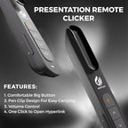 AMERTEER Wireless Presenter, Support Hyperlink RF 2.4GHz Powerpoint PPT Clicker - Image 6