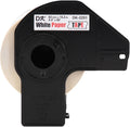 Brother Genuine DK-22513PK Continuous Length Replacement Labels, Black/Red Label on White Paper Tape, Engineered with Excellence, 2.4” x 50 feet, (3) Rolls per Box (DK22513PK)