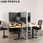 VIVO T-Shape Modular Corner Wall System, 4 Panels, Modern Professional Office - Image 8