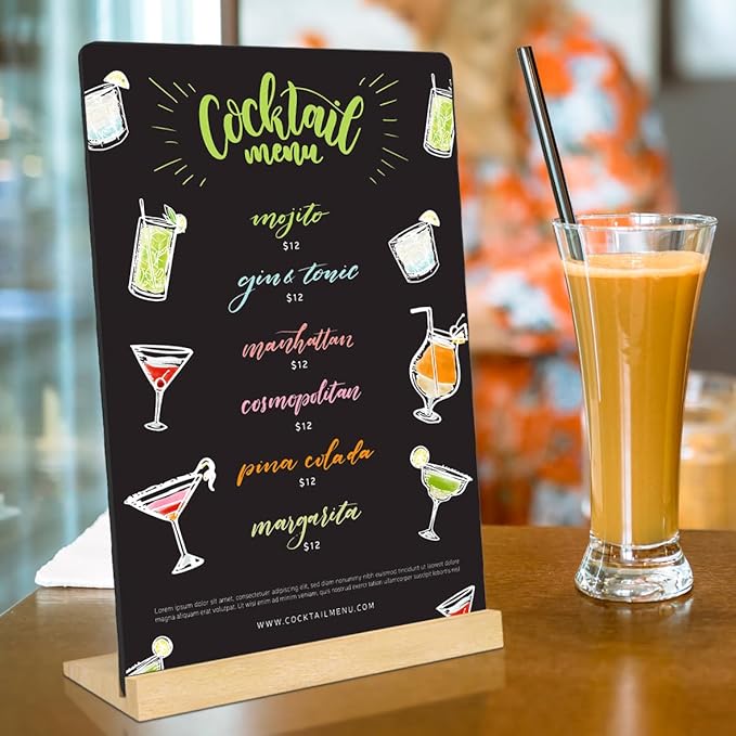 2 Pack 8.6x11.7 in Chalkboard Signs Small Chalk Board Signs - Image 2