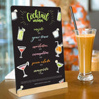 2 Pack 8.6x11.7 in Chalkboard Signs Small Chalk Board Signs - Image 2